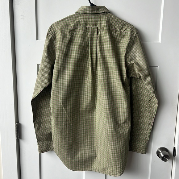 Plaid Ralph Lauren Button Down Shirt - Green and Purple - Picture 2 of 4
